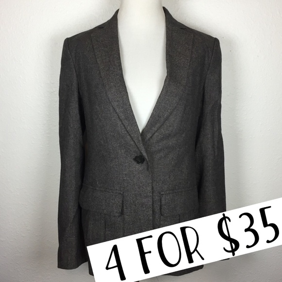 Ann Taylor Jackets & Blazers - Ann Taylor black white wool blazer size 4